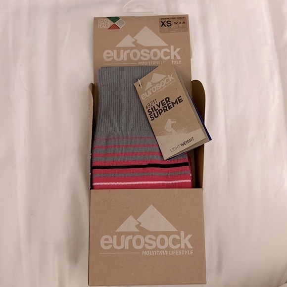 Eurosock • SILVER Supreme Ski Socks - Over the Calf - Picture 2 of 5